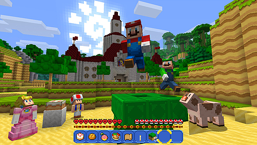 画像ギャラリー No.005のサムネイル画像 / Nintendo Switch版「Minecraft」が5月12日より配信へ。画面分割での4人プレイに対応,「スーパーマリオ マッシュアップパック」の収録も