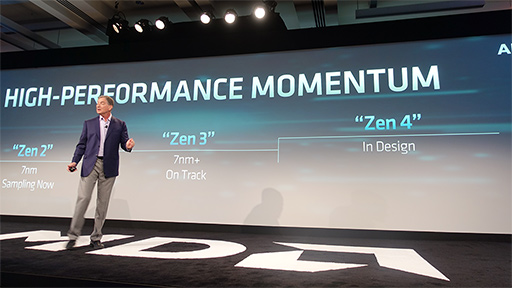 画像ギャラリー No.008のサムネイル画像 / AMD,64コア128スレッド対応の次世代EPYC「Rome」を予告。「Zen 3」「Zen 4」マイクロアーキテクチャ開発の進捗も明らかに