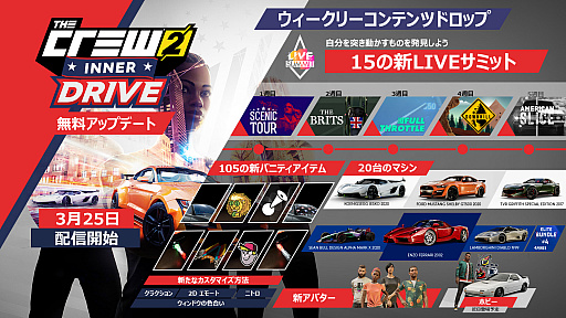 画像ギャラリー No.009のサムネイル画像 / 「ザ クルー2」,無料アップデート第5弾「INNER DRIVE」,本日配信