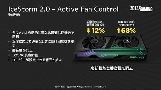 画像ギャラリー No.005のサムネイル画像 / ZOTAC,AMPシリーズのRTX 3070搭載グラフィックスカードを国内発売