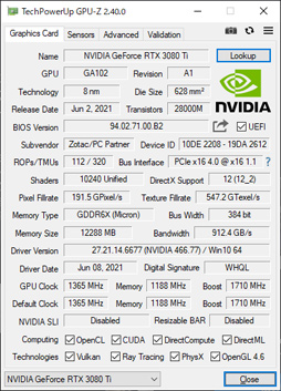 画像ギャラリー No.006のサムネイル画像 / ZOTAC「GeForce RTX 3080 Ti AMP Holo」レビュー。新世代の“AMP”モデルはNVIDIA純正にどこまで差を付けられるのか