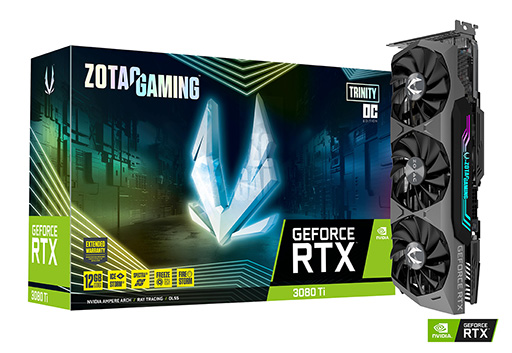 画像ギャラリー No.001のサムネイル画像 / ZOTAC,独自クーラー採用でOC仕様のRTX 3080 Ti搭載カードを発売