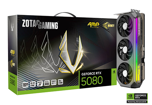 画像ギャラリー No.009のサムネイル画像 / GeForce RTX 5090&5080搭載カード計6製品がZOTACから登場。いずれも長さ330mm前後の大型カードでクロックアップモデルも用意