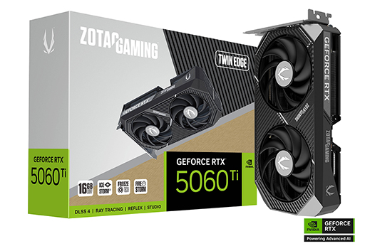 画像ギャラリー No.002のサムネイル画像 / コンパクトな2連ファンクーラーを採用したZOTAC製GeForce RTX 5070/5060 Ti搭載カードが発売に