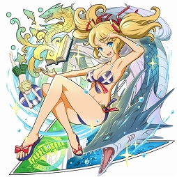 画像ギャラリー No.009のサムネイル画像 / 「ファイトリーグ」,7月31日12:00より水着コスチュームのファイターが登場するガチャを開催