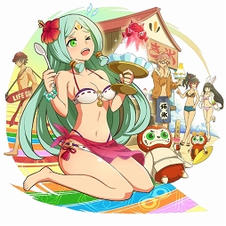 画像ギャラリー No.011のサムネイル画像 / 「ファイトリーグ」,7月31日12:00より水着コスチュームのファイターが登場するガチャを開催