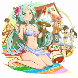 画像ギャラリー No.012のサムネイル画像 / 「ファイトリーグ」,7月31日12:00より水着コスチュームのファイターが登場するガチャを開催