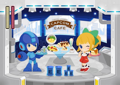 画像ギャラリー No.001のサムネイル画像 / カプコンカフェ イオンレイクタウン店,「ロックマン」のコラボメニューが公開