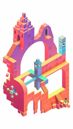 画像ギャラリー No.003のサムネイル画像 / 騙し絵を用いた傑作パズルゲームの続編「Monument Valley 2」が配信開始。実在不可能な迷路の謎を解き明かそう