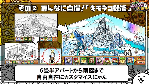 画像ギャラリー No.011のサムネイル画像 / キモカワにゃんこたちがPCブラウザで大暴れ!? 愛くるしい猫たちが出迎えてくれたカフェから「みんなで にゃんこ大戦争」の制作発表会をレポート