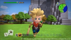 画像ギャラリー No.002のサムネイル画像 / 「ドラゴンクエストビルダーズ２　破壊神シドーとからっぽの島」，背中の“ビルダーの書”が気になる男女の主人公と拠点になる無人島を紹介