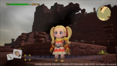 画像ギャラリー No.008のサムネイル画像 / 「ドラゴンクエストビルダーズ２　破壊神シドーとからっぽの島」，背中の“ビルダーの書”が気になる男女の主人公と拠点になる無人島を紹介