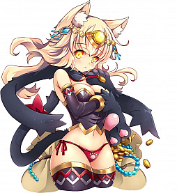 画像ギャラリー No.004のサムネイル画像 / ブラウザ向けローグライクRPG「万物乙女☆ダンジョンズ」の事前登録キャンペーンが本日スタート。「招運猫マネキ（CV:ヒマリ）」がもらえる