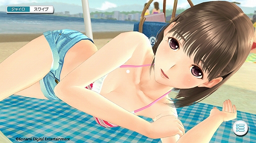 画像ギャラリー No.003のサムネイル画像 / 「ラブプラス EVERY」,VR非対応でも楽しめるVRデート「ビーチでお昼寝」が先行公開