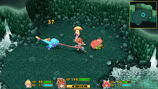画像ギャラリー No.010のサムネイル画像 / 「聖剣伝説2 SECRET of MANA」とオリジナル版の比較ムービーを掲載。大幅に進化しつつも,らしさは健在だ