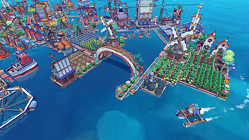 画像ギャラリー No.008のサムネイル画像 / 漂流物をリサイクルして,海に浮かぶ街を作る。「Flotsam」,早期アクセスから6年越しで正式リリース