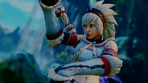 画像ギャラリー No.005のサムネイル画像 / 「ストV AE」×「MONSTER HUNTER: WORLD」コラボを実施。ストV AEにモンハン衣装,モンハンワールドにはリュウ&さくらの装備が登場