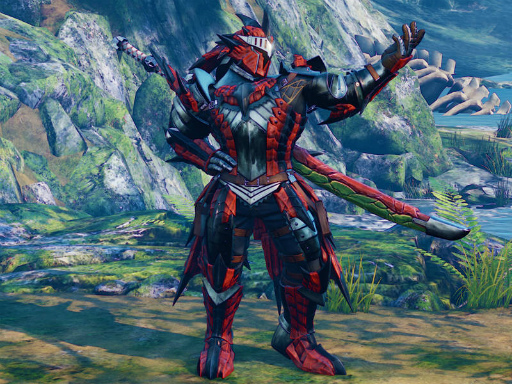 画像ギャラリー No.014のサムネイル画像 / 「ストV AE」×「MONSTER HUNTER: WORLD」コラボを実施。ストV AEにモンハン衣装,モンハンワールドにはリュウ&さくらの装備が登場