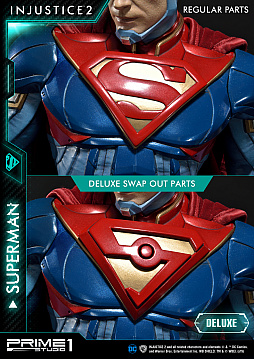 画像ギャラリー No.009のサムネイル画像 / 格闘ゲーム「Injustice 2」に登場する「スーパーマン」がスタチューで登場。DX版は表情やポーズの変更が可能