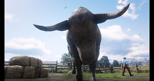 画像ギャラリー No.004のサムネイル画像 / 「Ghost of Tsushima」「RDR2」「ジャストコーズ4」で2021年の干支，牛を撮る！　可愛い牛から獰猛な牛，空飛ぶ牛までよりどりみどり