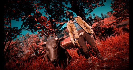 画像ギャラリー No.008のサムネイル画像 / 「Ghost of Tsushima」「RDR2」「ジャストコーズ4」で2021年の干支，牛を撮る！　可愛い牛から獰猛な牛，空飛ぶ牛までよりどりみどり