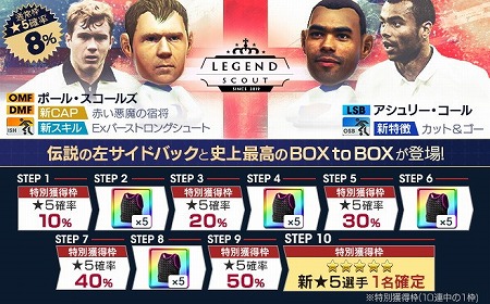 画像ギャラリー No.002のサムネイル画像 / 「サカつく RTW」,イベント“LEGEND SCOUT”が本日スタート