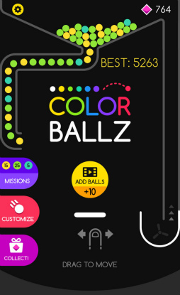 画像ギャラリー No.010のサムネイル画像 / ボールを落とさずループさせろ！ スマホ向けアクション「Color Ballz」を紹介する「（ほぼ）日刊スマホゲーム通信」第1590回
