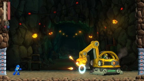 画像ギャラリー No.009のサムネイル画像 / 「ロックマン11 運命の歯車！！」，ボスキャラクター「パイルマン」が公開。高速突進攻撃が得意な建築支援ロボット