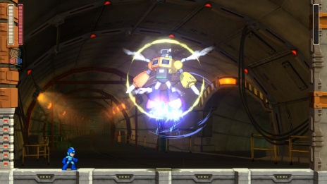 画像ギャラリー No.010のサムネイル画像 / 「ロックマン11 運命の歯車！！」，ボスキャラクター「パイルマン」が公開。高速突進攻撃が得意な建築支援ロボット