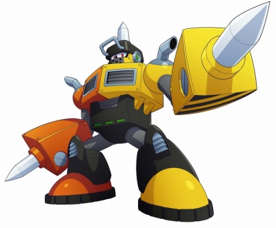 画像ギャラリー No.014のサムネイル画像 / 「ロックマン11 運命の歯車！！」，ボスキャラクター「パイルマン」が公開。高速突進攻撃が得意な建築支援ロボット