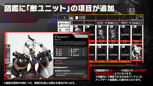 画像ギャラリー No.002のサムネイル画像 / 「ドールズフロントライン」，ストアアップデート内容を一部先行公開。各種画面の追加や改修など