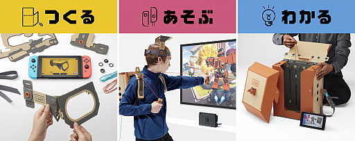画像ギャラリー No.004のサムネイル画像 / Nintendo Switchのコントローラをダンボールで作る新しい遊び「Nintendo Labo」が4月20日に発売。東京と大阪では体験できるイベントも開催予定