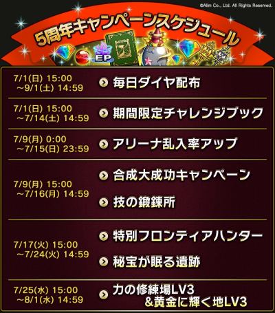 画像ギャラリー No.001のサムネイル画像 / 「ブレイブ フロンティア2」，シリーズ5周年記念キャンペーンが開催