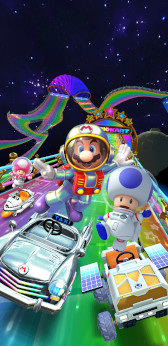 画像ギャラリー No.009のサムネイル画像 / 「マリオカート ツアー」,Wii レインボーロードでレースを楽しめるスペースツアーが開始に。ピックアップショップにはマリオ(サテラビュー)やレインボーキャビンも登場