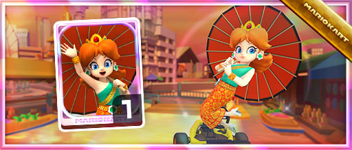 画像ギャラリー No.011のサムネイル画像 / 「マリオカート ツアー」，アジアの都市コースを舞台にしたウィンターツアーが開幕。キャサリン（オレンジ）らリーグランキング上位報酬も公開に