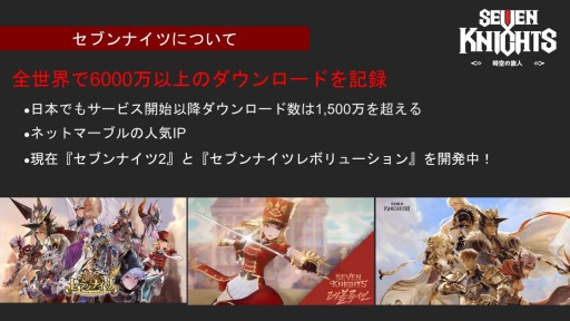 画像ギャラリー No.010のサムネイル画像 / 本日発売のSwitch向けソフト「セブンナイツ 〜時空の旅人〜」，オンラインメディアキャラバンレポート。ディレクターに聞く本作の開発コンセプトとは