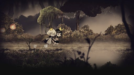画像ギャラリー No.006のサムネイル画像 / 「嘘つき姫と盲目王子」レビュー。姫の姿となった狼と，目の見えない王子が力を合わせて旅をする，懐かしくも切ない2Dアクションアドベンチャー