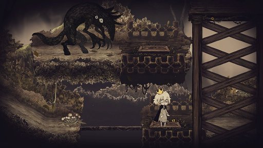 画像ギャラリー No.009のサムネイル画像 / 「嘘つき姫と盲目王子」レビュー。姫の姿となった狼と，目の見えない王子が力を合わせて旅をする，懐かしくも切ない2Dアクションアドベンチャー