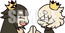 画像ギャラリー No.002のサムネイル画像 / 「嘘つき姫と盲目王子」,LINEクリエイターズ絵文字が配信開始