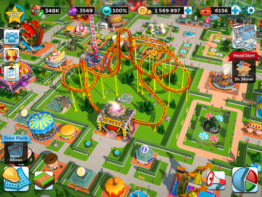 画像ギャラリー No.002のサムネイル画像 / 遊園地経営シミュレーション「RollerCoaster Tycoon Touch」，事前登録スタート。200種類以上のアトラクションや装飾などを選んで自分だけの遊園地を作ろう