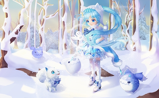 画像ギャラリー No.003のサムネイル画像 / 「暁のエピカ」，新Sランク英雄「【氷上の舞姫】ミント」（CV：西田望見）が登場