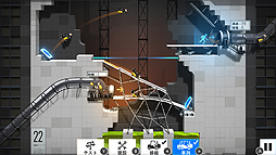 画像ギャラリー No.009のサムネイル画像 / 「Portal」でお馴染みアパーチャサイエンスで橋を作る「Bridge Constructor Portal」，PS4版とSwitch版が9月27日より国内配信へ
