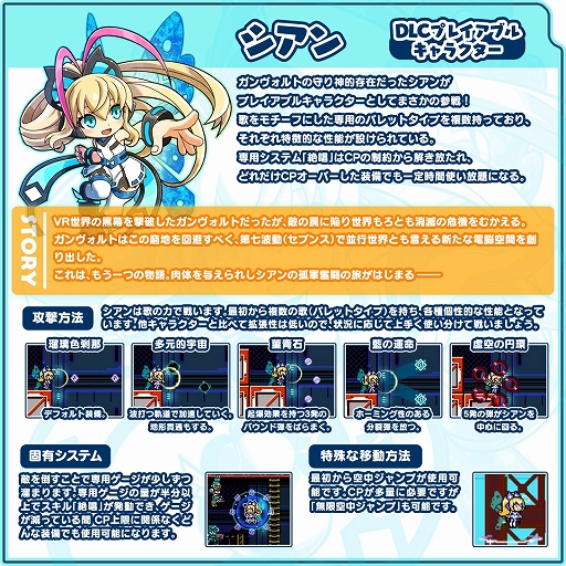 画像ギャラリー No.004のサムネイル画像 / 「ぎゃるガンヴォルト バースト」,新キャラクターDLC「ヒロインズ」&パッチVer1.3配信開始