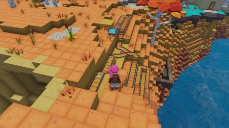 画像ギャラリー No.011のサムネイル画像 / 「PixARK」，生物やアイテムの情報を調査できる「スキャナー」が登場。アイテム運搬に便利な乗り物「トロッコ」と「いかだ」も