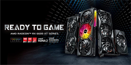 画像ギャラリー No.001のサムネイル画像 / ASrock，RX 6600 XTカード計3製品を発売。価格は5万円台後半から