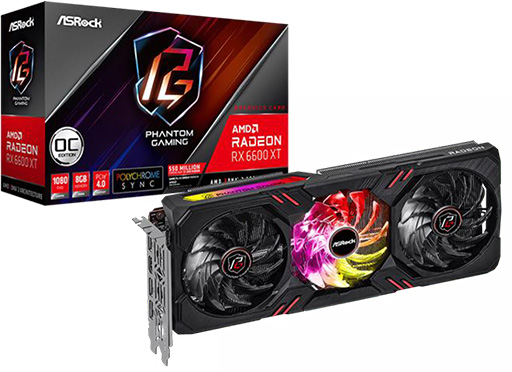 画像ギャラリー No.003のサムネイル画像 / ASrock，RX 6600 XTカード計3製品を発売。価格は5万円台後半から
