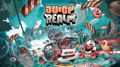 画像ギャラリー No.001のサムネイル画像 / Switch版「Juicy Realm」が本日配信。自動生成のダンジョンを舞台にフルーツモンスターと戦うアクション&シューティング
