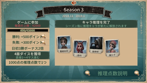 画像ギャラリー No.003のサムネイル画像 / 「Identity V」，新サバイバー“占い師”が登場。Google Play ベスト オブ 2018の投票もスタート