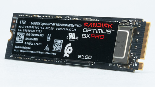 画像ギャラリー No.021のサムネイル画像 / SSDの老舗「Sandisk」がシリーズを一新！　ゲーマー向けSSD「Optimus GX PRO 8100」はアップグレードに最適だ