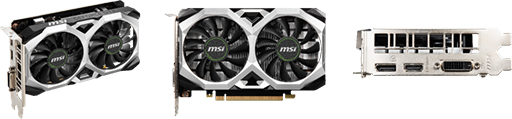 画像ギャラリー No.002のサムネイル画像 / MSI，2連ファン搭載でカード長約180mmの短尺版GTX 1650カードを発売
